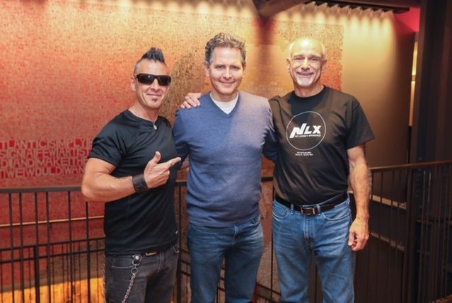 John and Brian with CEO Craig Kallman recording at Atlantic Records