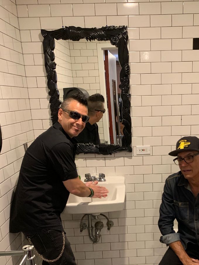 Bathroom break with Liberty